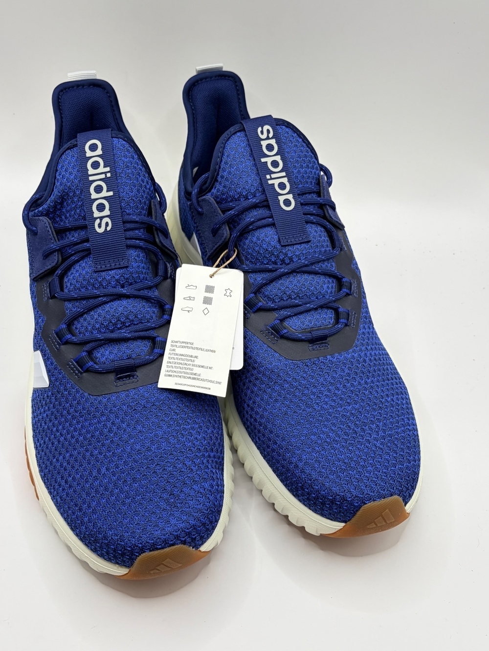 Adidas Kaptir 4.0 Men's Running Shoes Size 13 Blue with Cloudfoam Sole - Picture 2 of 6